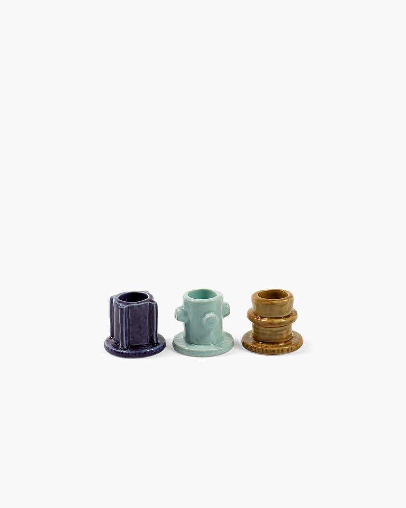 Bougeoir Molly 01 – lot de 3 – émaillé