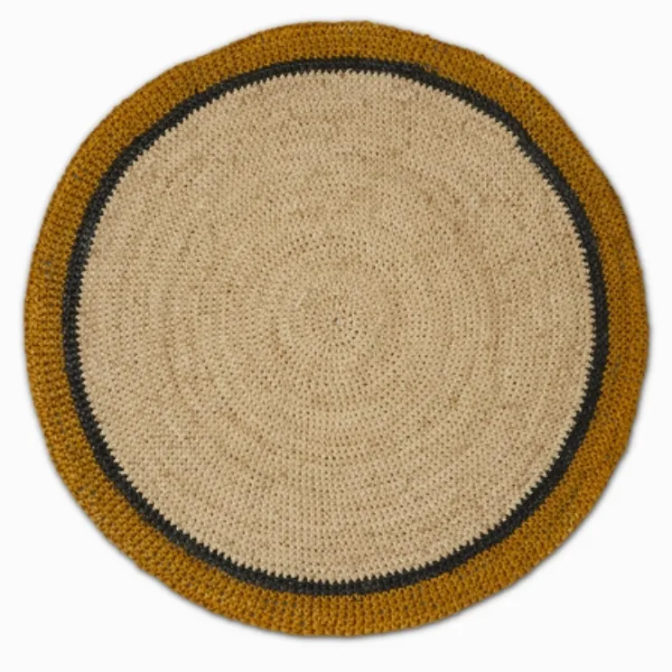 [12SETTABGLO-NATUREL] Set de table globe - naturel/safran - D38