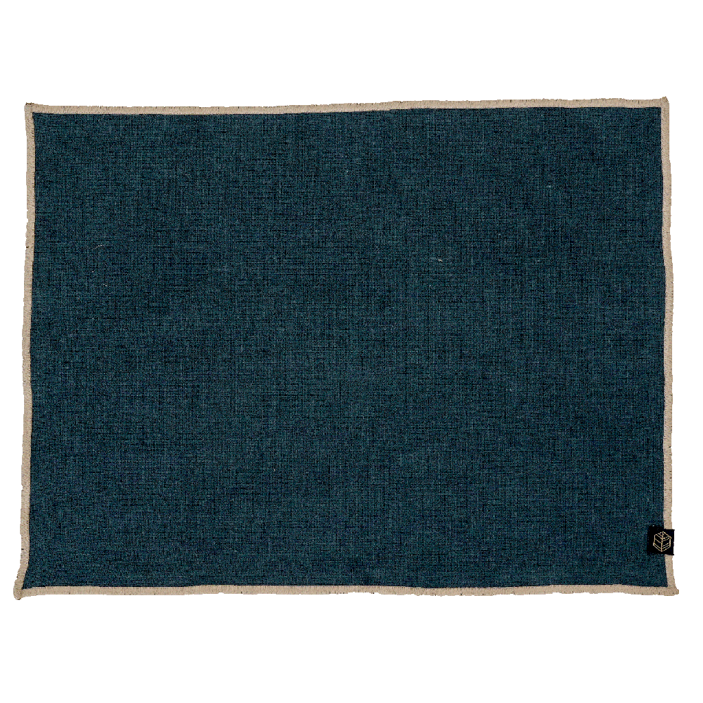 [100121_12_033] Set de table corte - bleu de prusse- 35x45