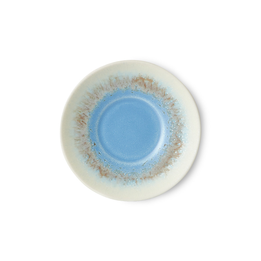 [KST0068] 70s Ceramics : soucoupe, Azure