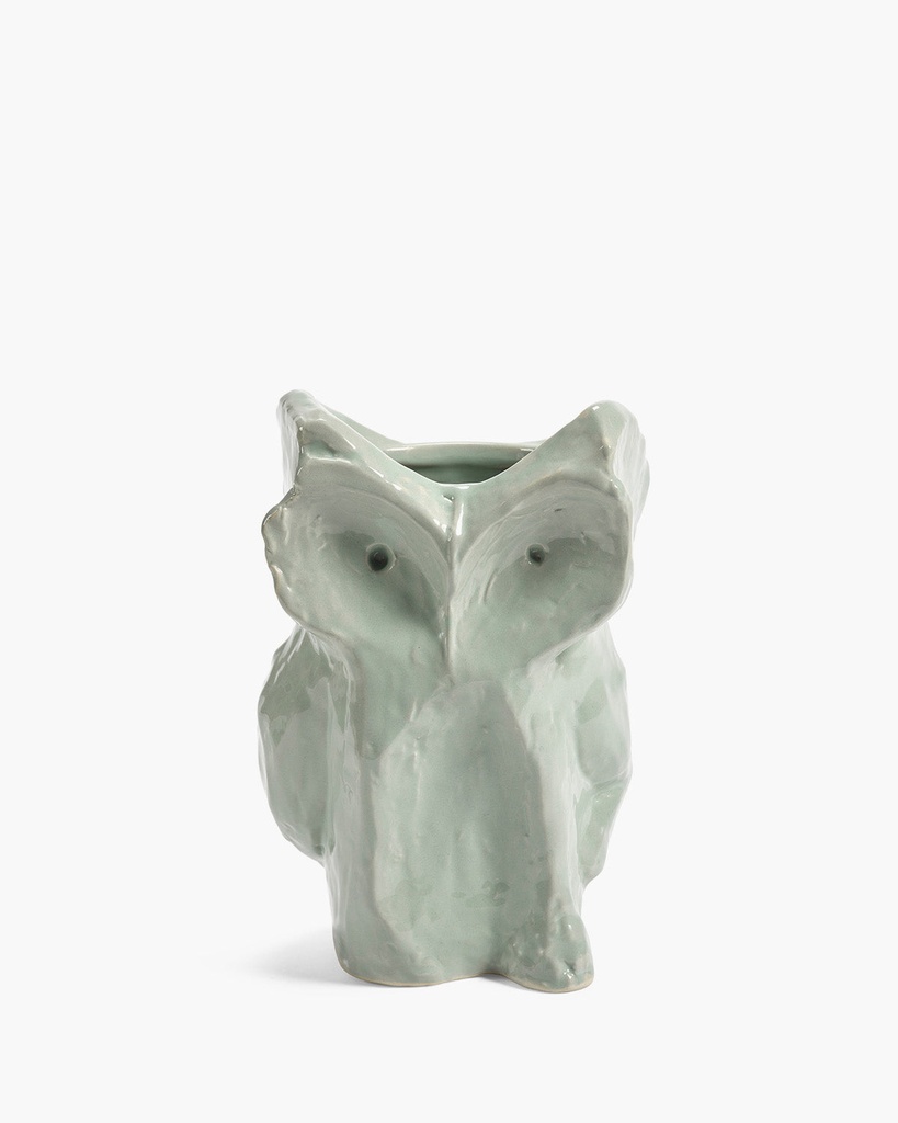 [B7325002-602] Hibou vase s - light blue