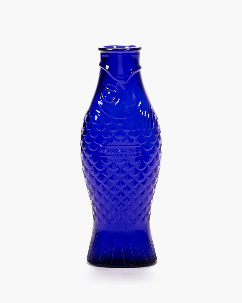 [B0822023] Carafe poisson 1L – bleu cobalt – Fish & Fish – 10.6x7.5x29 cm