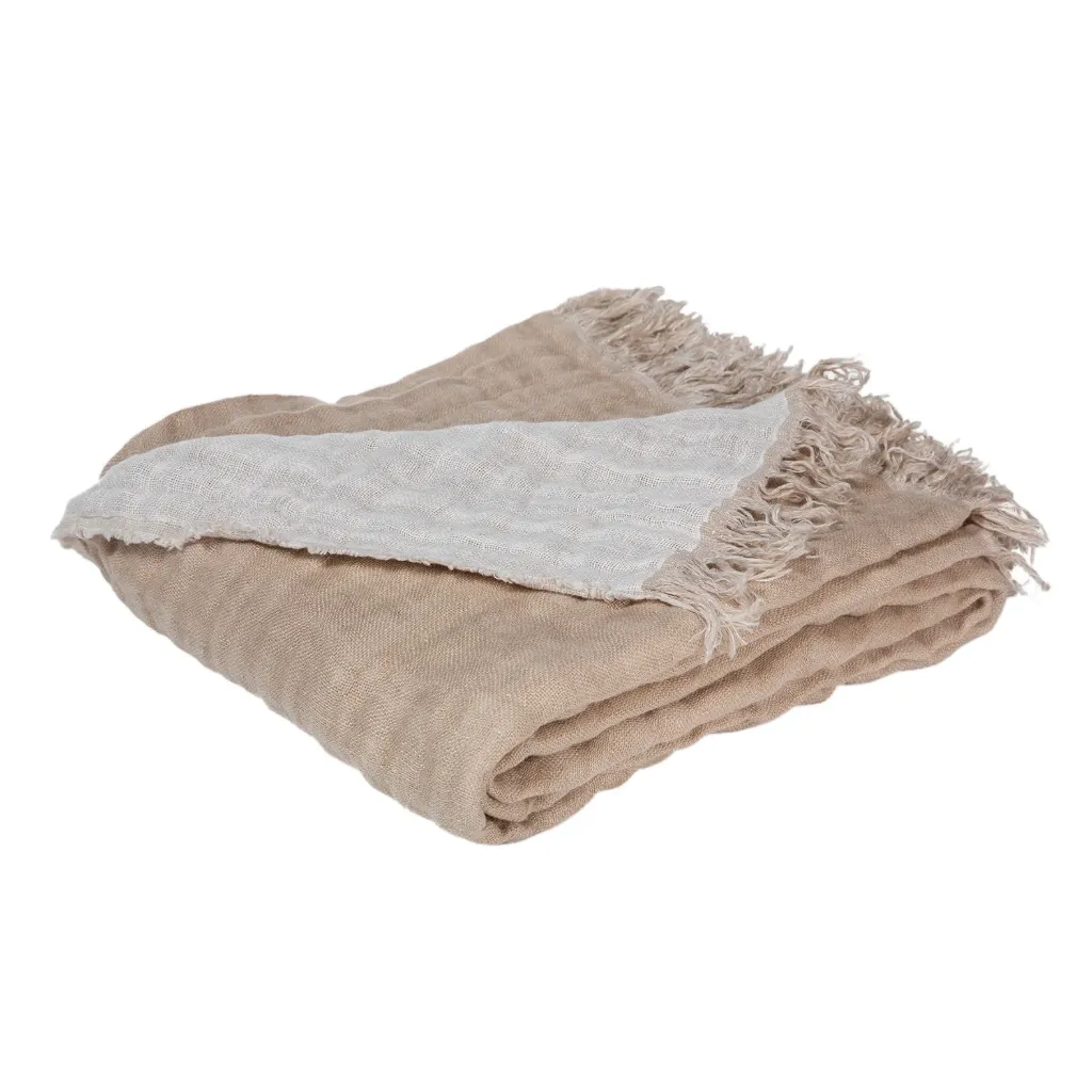 Plaid baya - naturel / blanc - 135x200