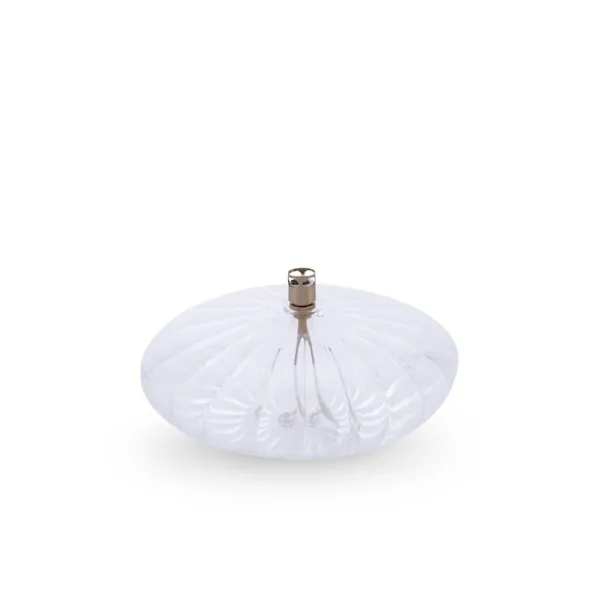 [1222] Lampe à huile galet - elégante - taille l - 18x9 cm