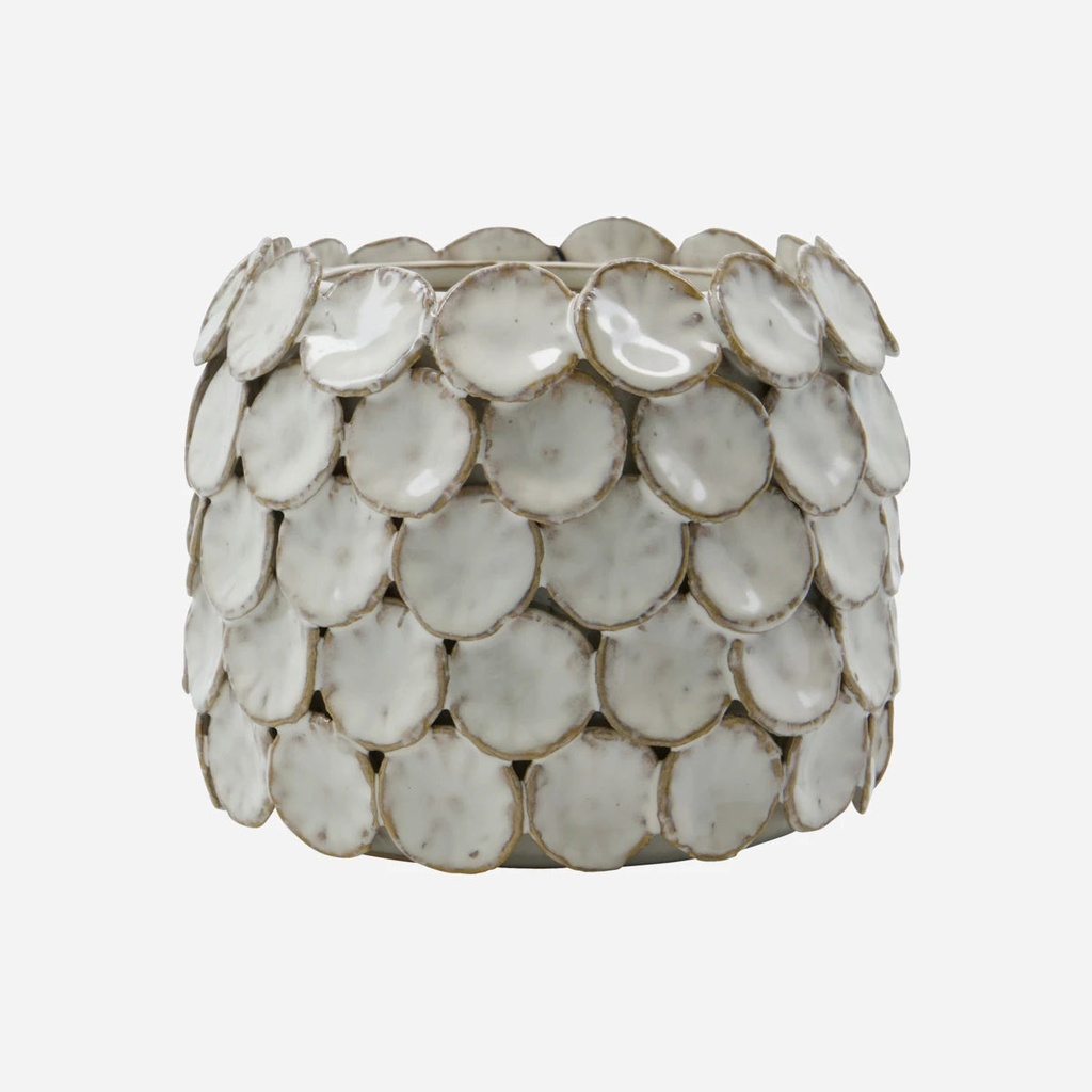 Vase HDDot – blanc – H10 x Ø15 cm