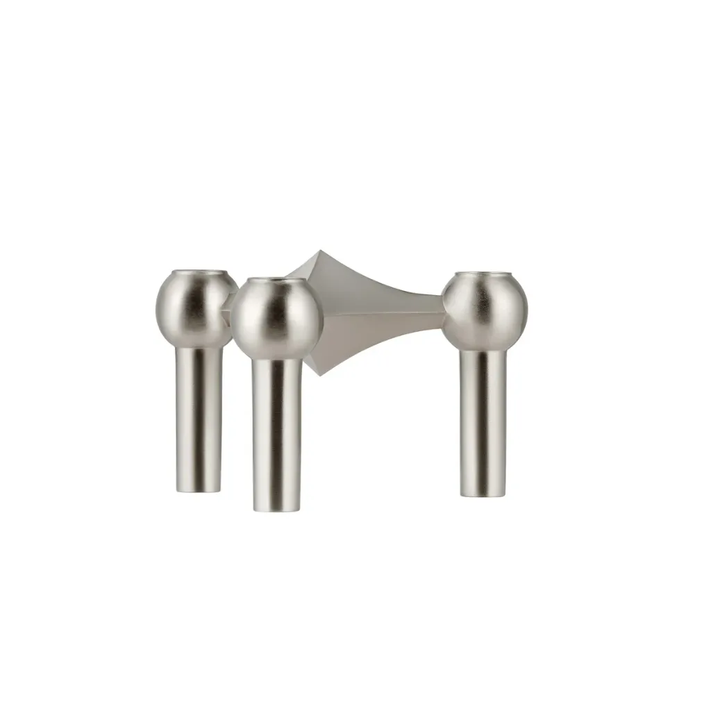 Bougeoir stoff nagel - chrome brossé