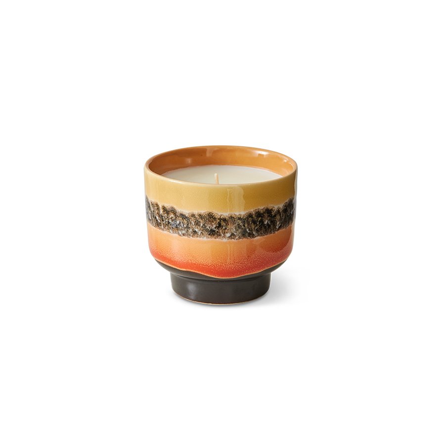 [ACS0009] 70s Ceramics : petite bougie parfumée - tulum