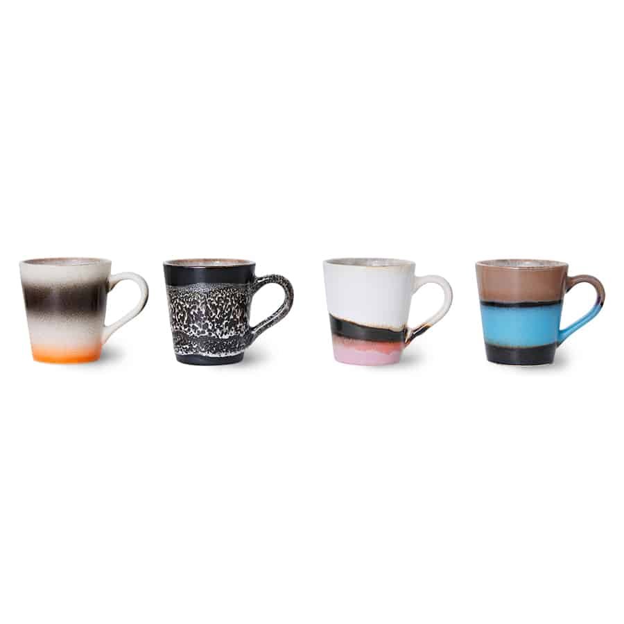 [ACE7176] 70s Ceramics : mugs espresso, Funky