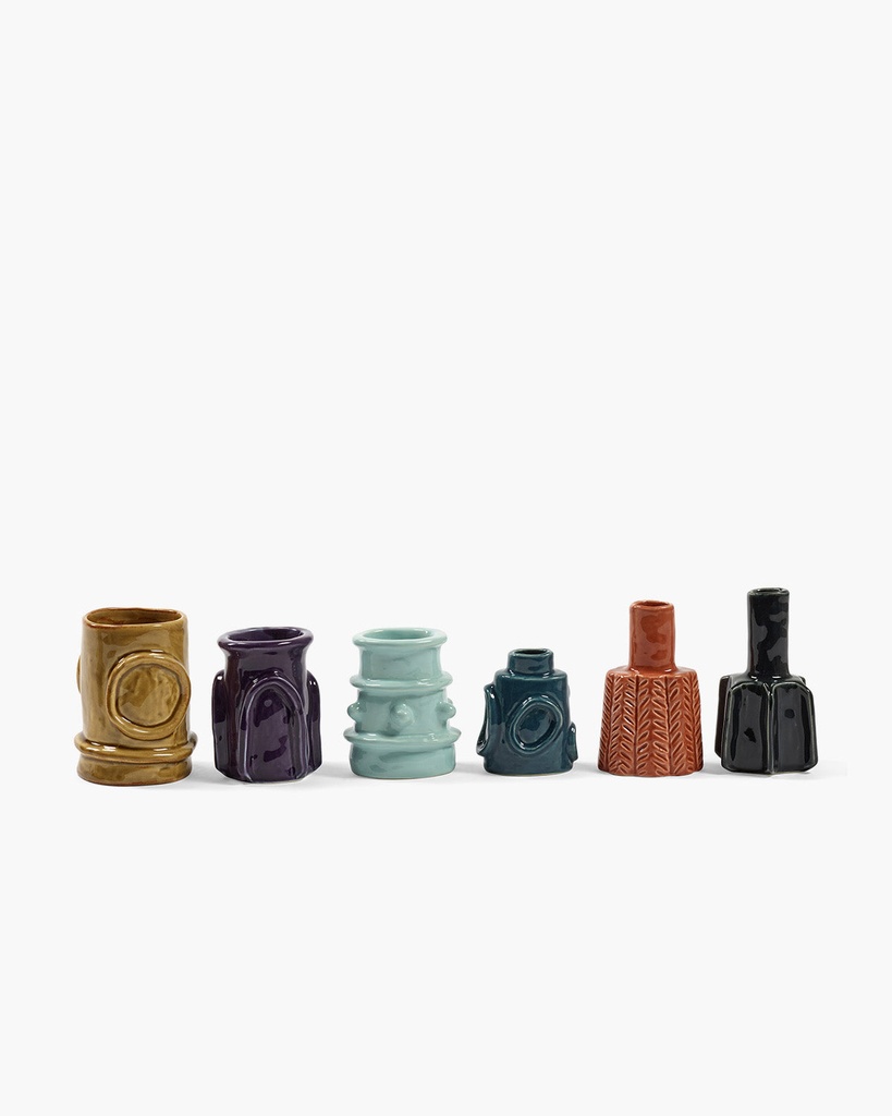 [B7325104-999] Vase molly - ass/6 - émaillé