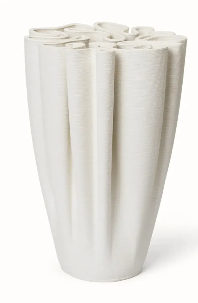 Vase dedali - off white - D17 H25,5