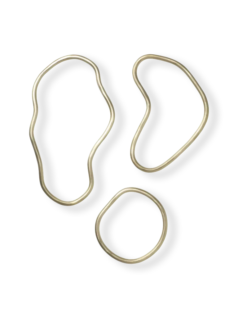 Dessous de plat – laiton – lot de 3