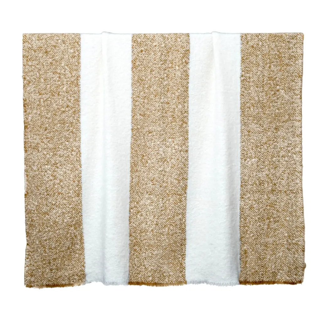 [12335_02_130] Plaid megeve gold 130x200