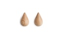 Lot de 2 patères dropit - s - chêne