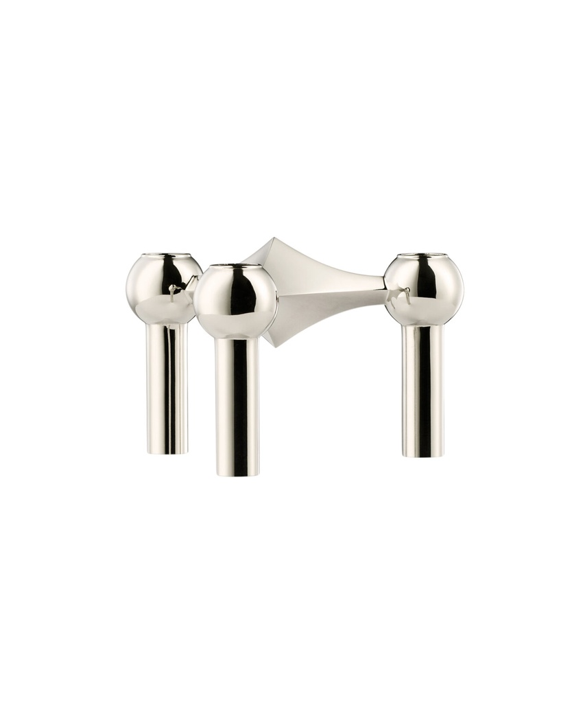 Bougeoir stoff nagel - chrome