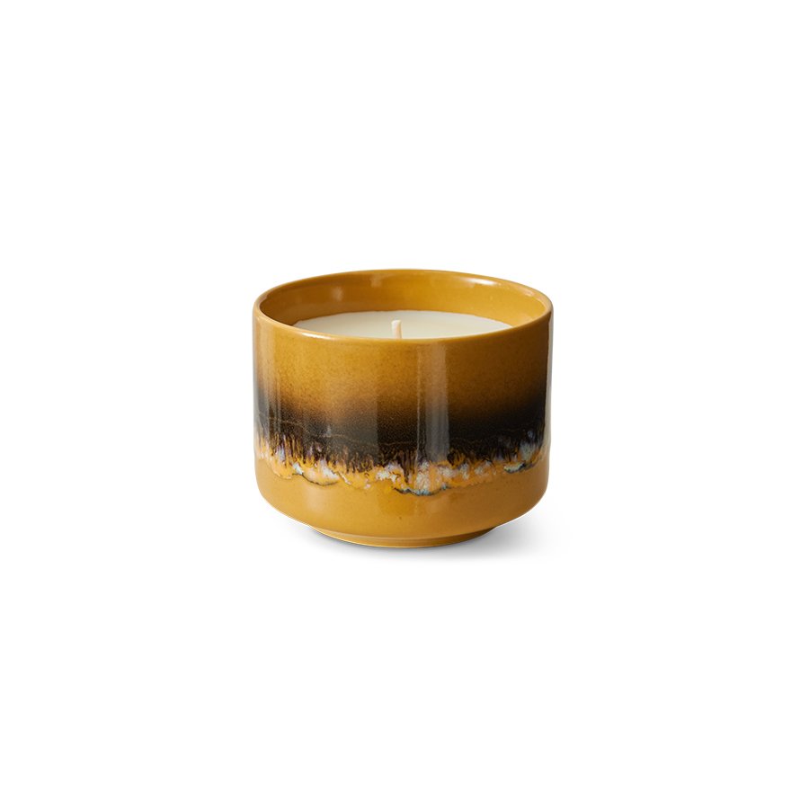 70s Ceramics : petite bougie parfumée - valencia
