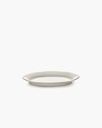 Assiette plate ovale Silhouette S – blanc