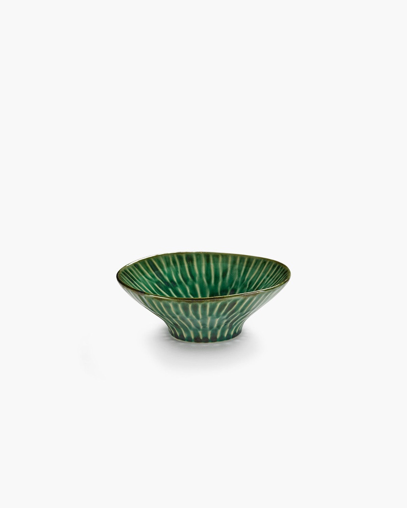 Bol verde lanza - m - 17x17x6 cm