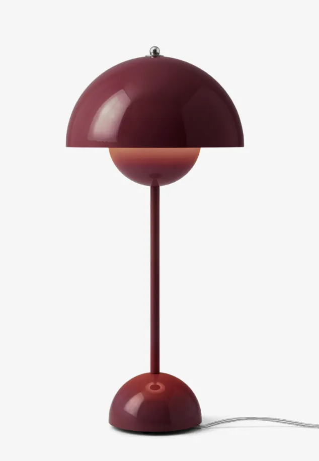 [133084A180] Lampe de table flowerpot vp3 - dark plum