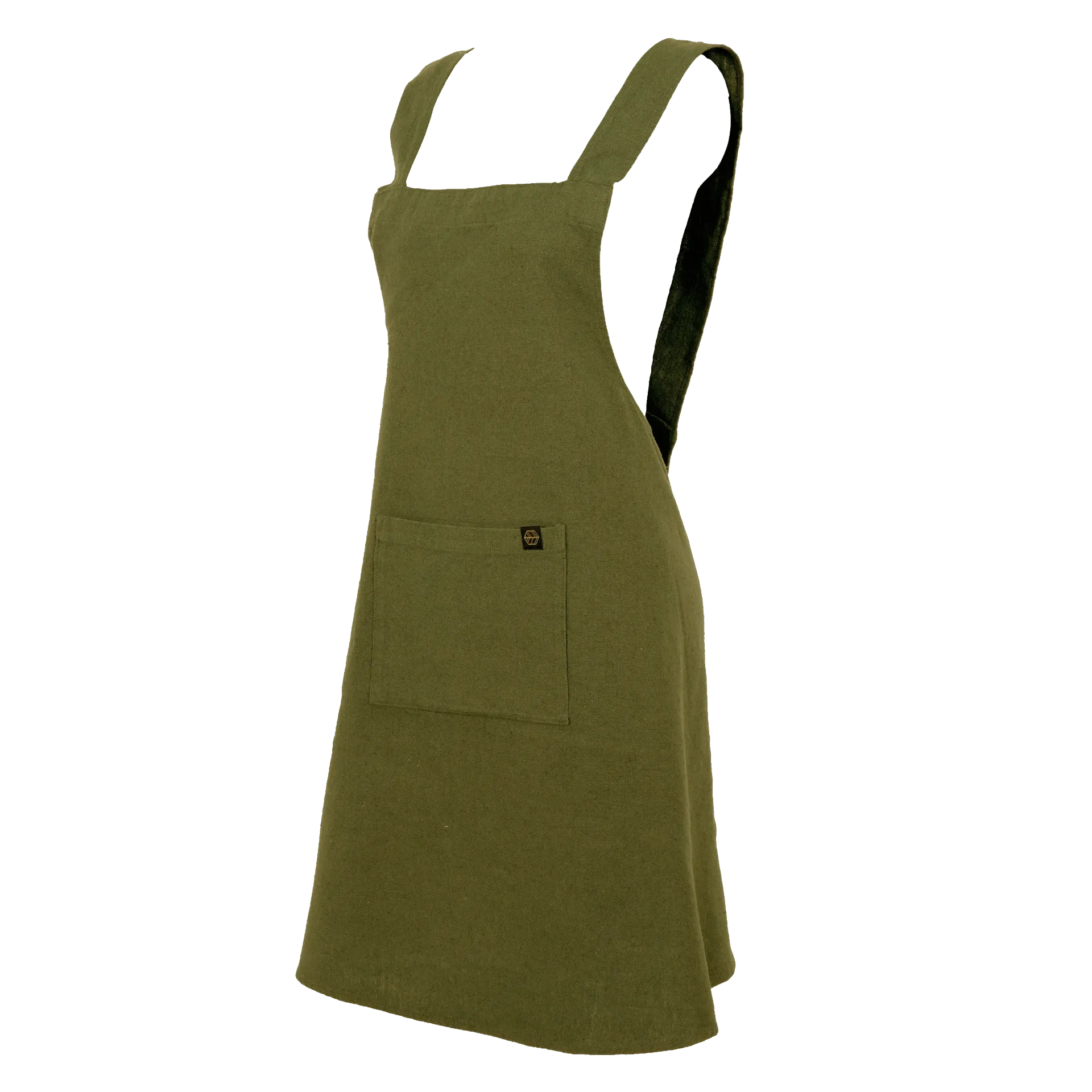 [100122_11_T] Tablier japonais - osani - olive
