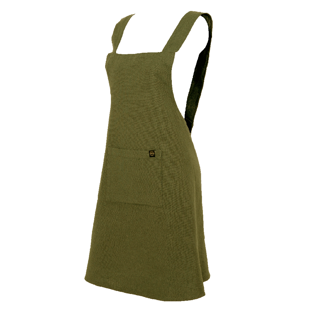 [100122_11_T] Tablier japonais - osani - olive
