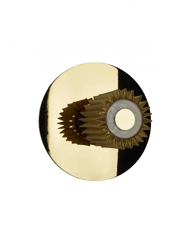 [ITS W 270 GOL-GOL] Applique -in the sun - tout gold - diam 27cm