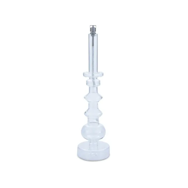 [1290] Chandelier à huile - clear/chrome - taille l - 34 cm