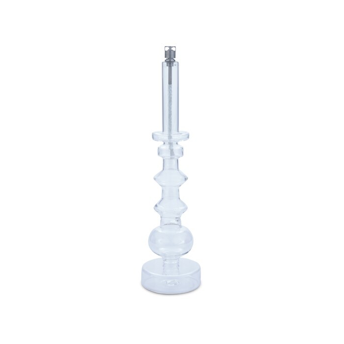 Lampe à huile chandelier – verre clair, laiton – L Ø4 × 4 × 34 cm
