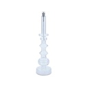 Lampe à huile chandelier – verre clair, laiton – L Ø4 × 4 × 34 cm