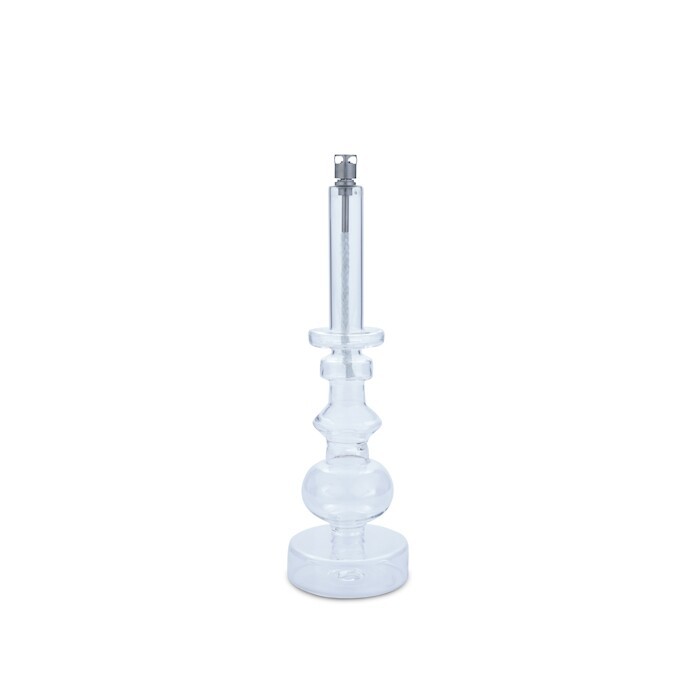 Lampe à huile chandelier – verre clair, laiton – M Ø4 × 4 × 30,5 cm