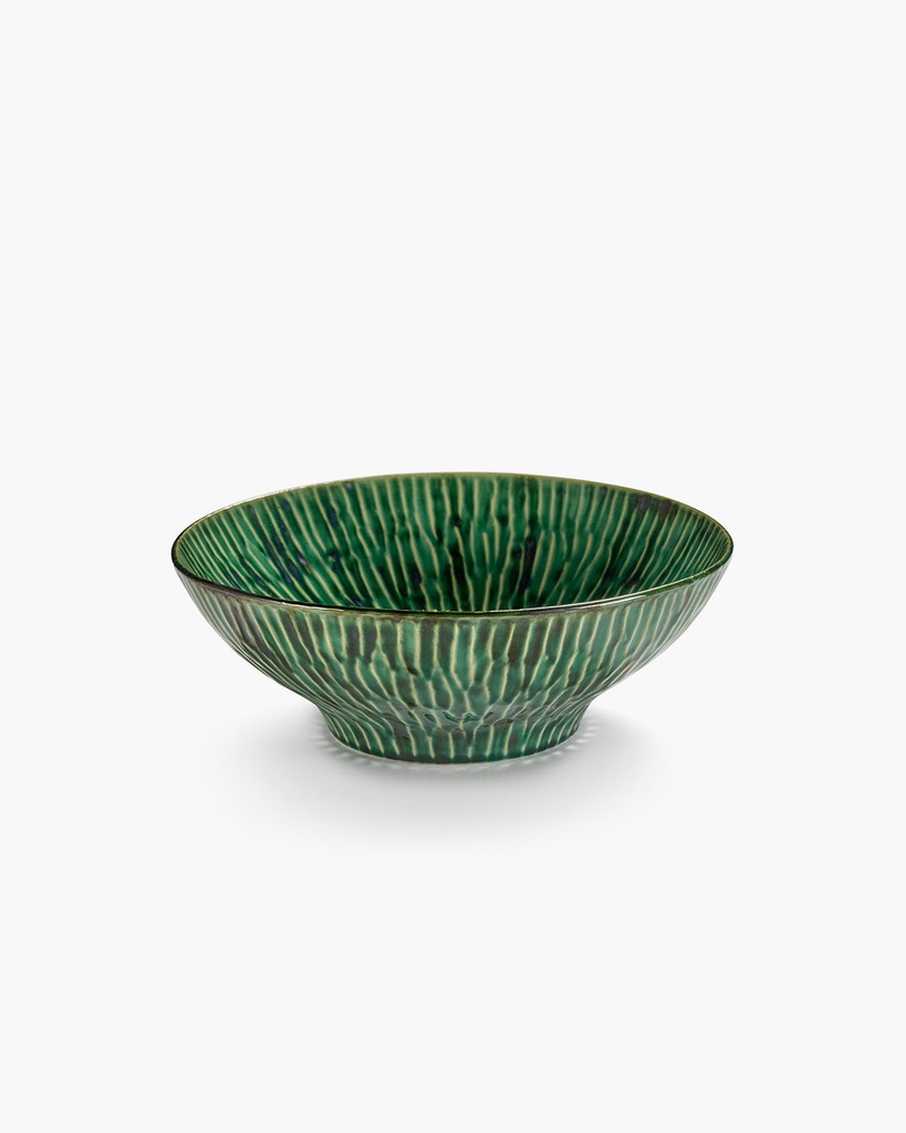Saladier verde lanza - 30x30x10.5 cm