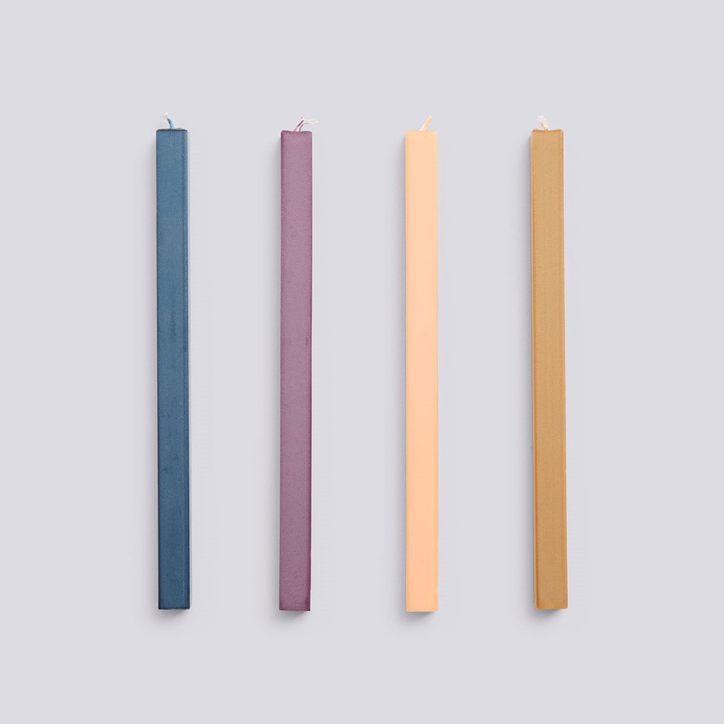 [AE729-D810] Bougie Square – foncé – set de 4