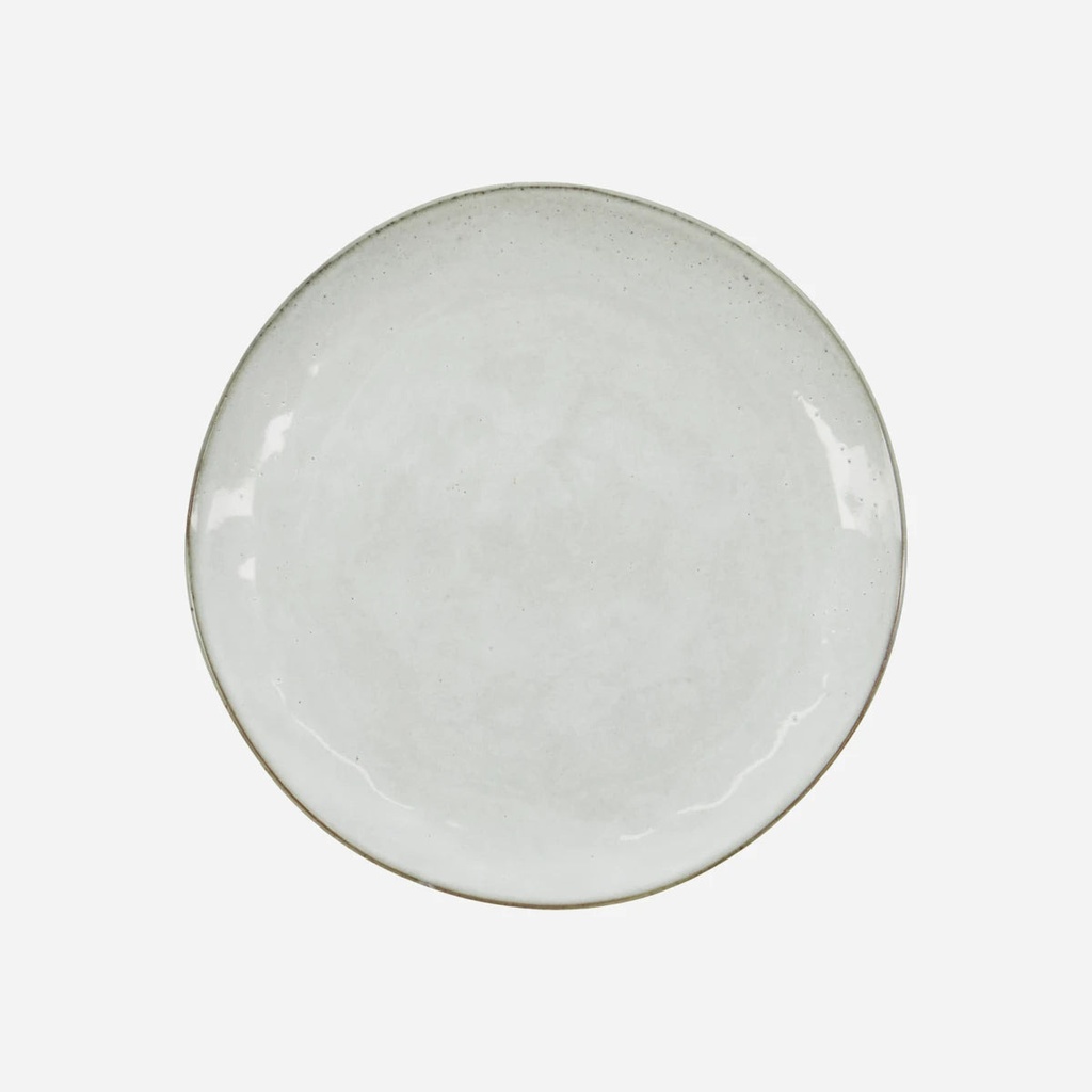 Assiette à dessert HDRustic – gris bleu – H2 x Ø20 cm