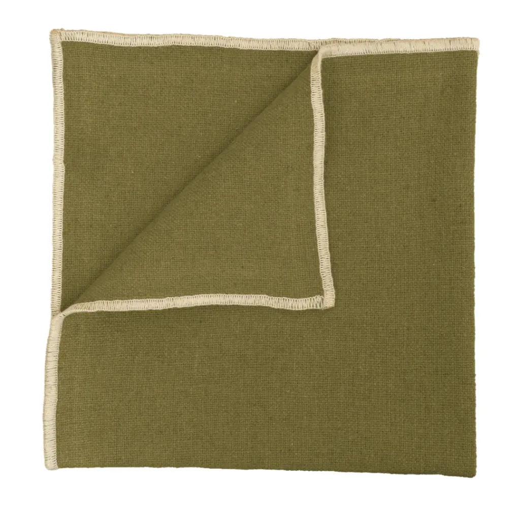 [100121_11_040] Serviette corte - olive - 40x40cm