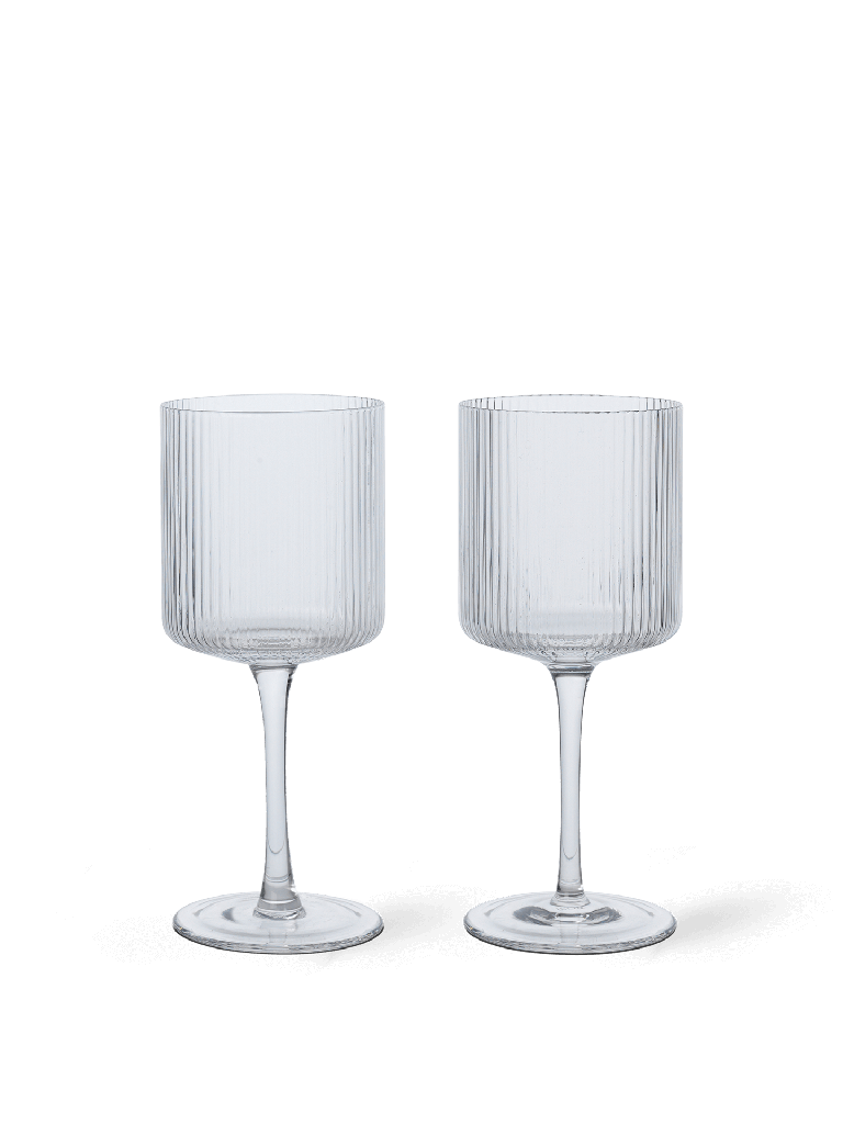 [1104270095] Verres à vin blanc Ripple – transparent – lot de 2