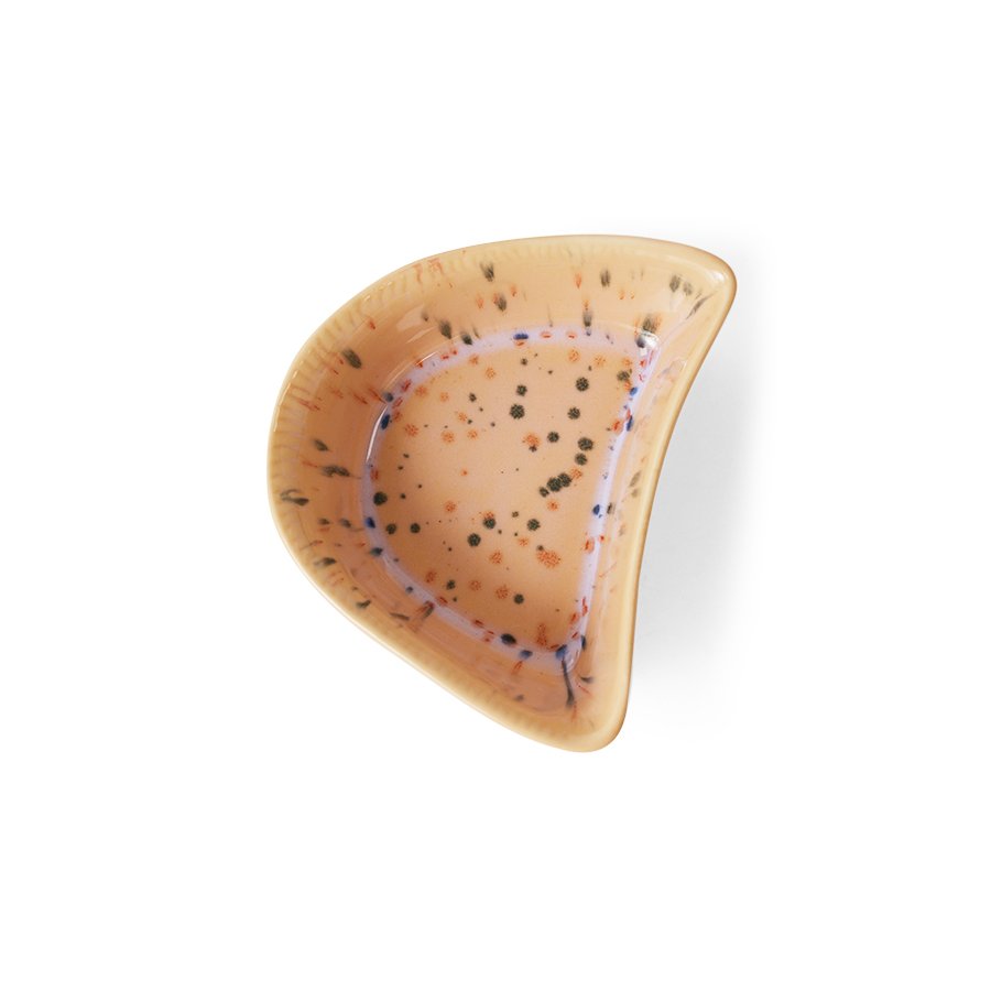 [KCT0008] Shell tapas bowl speckled