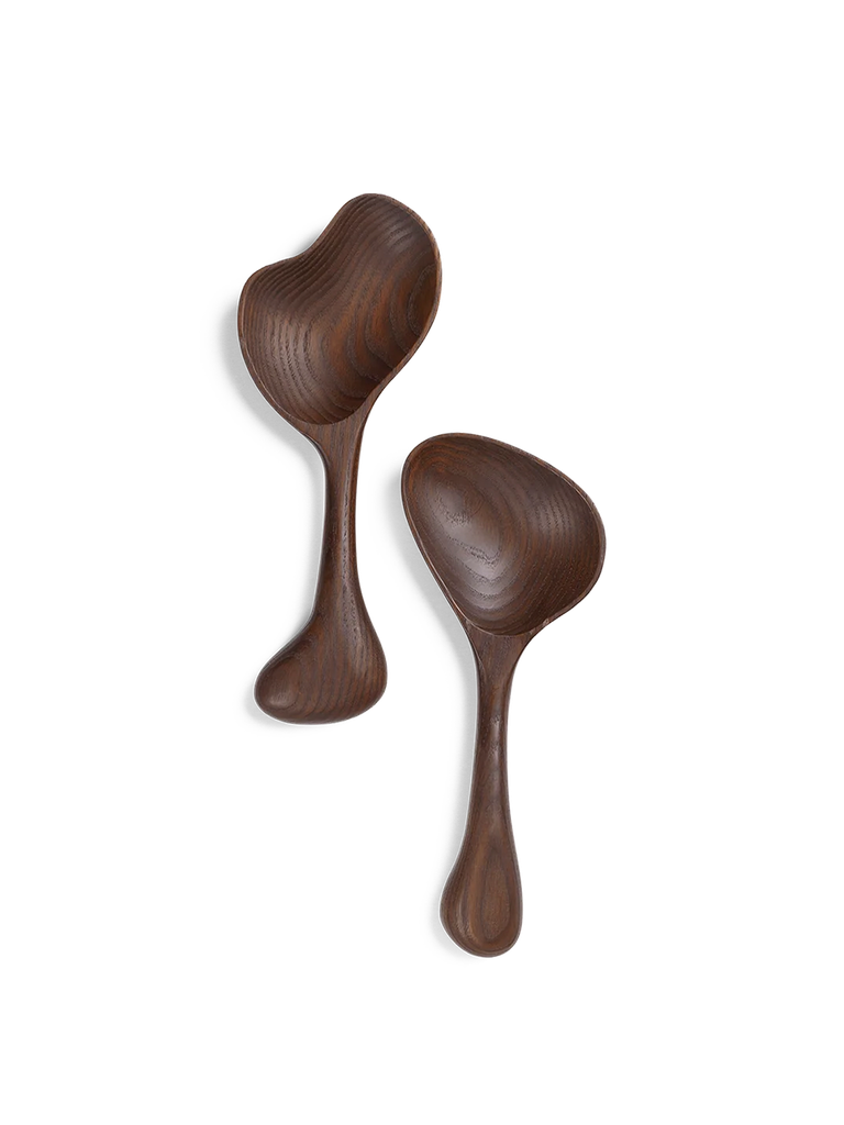 [1104265617] Couverts à salade os – marron foncé