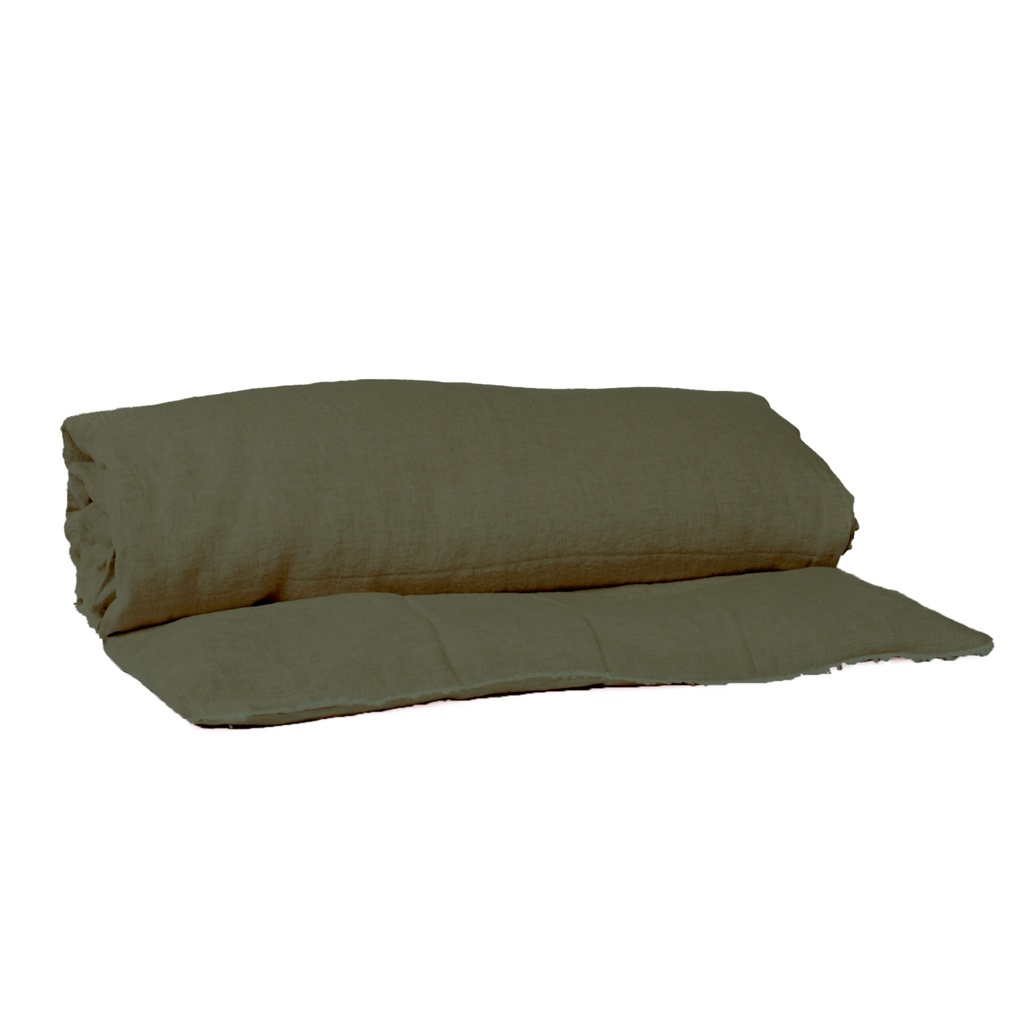 Housse edredon - limy - kaki 85x200