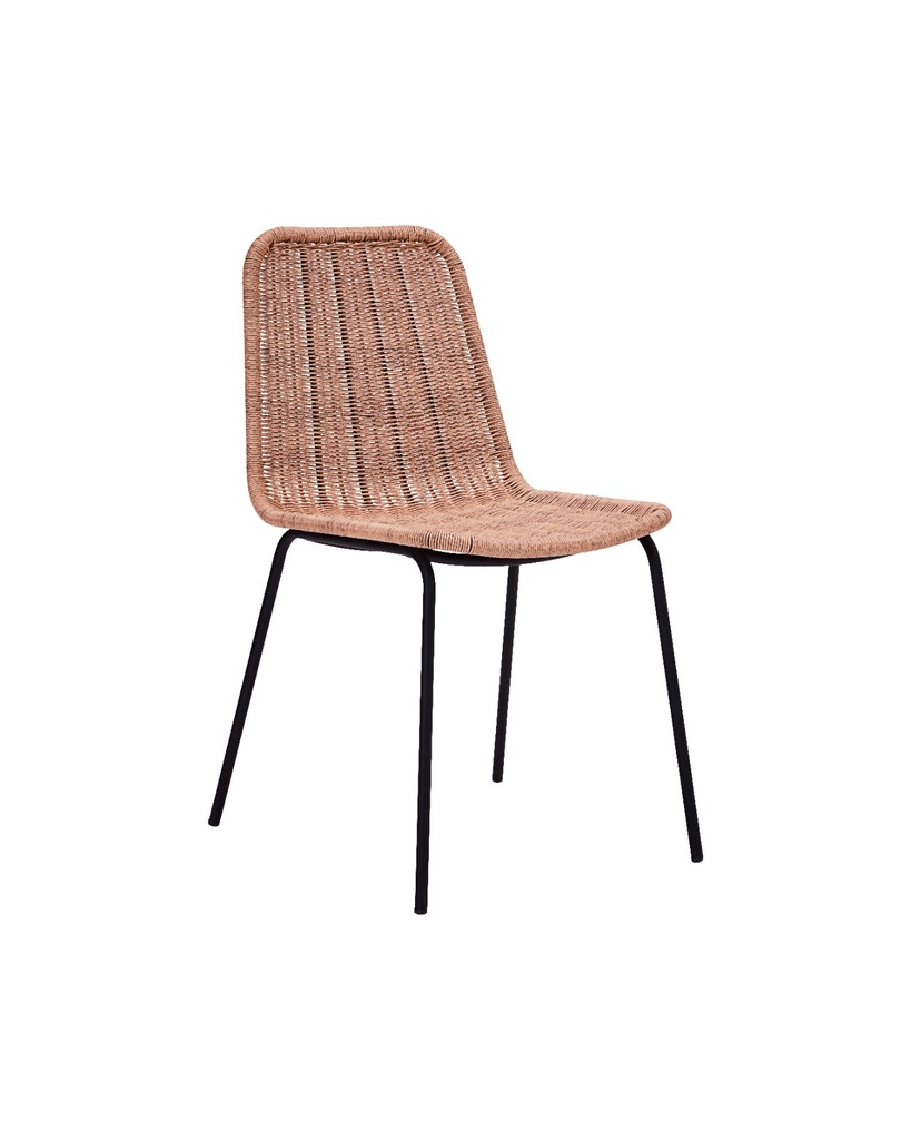 Chaise HDHapur – naturel – L57 x l48 x H82 cm