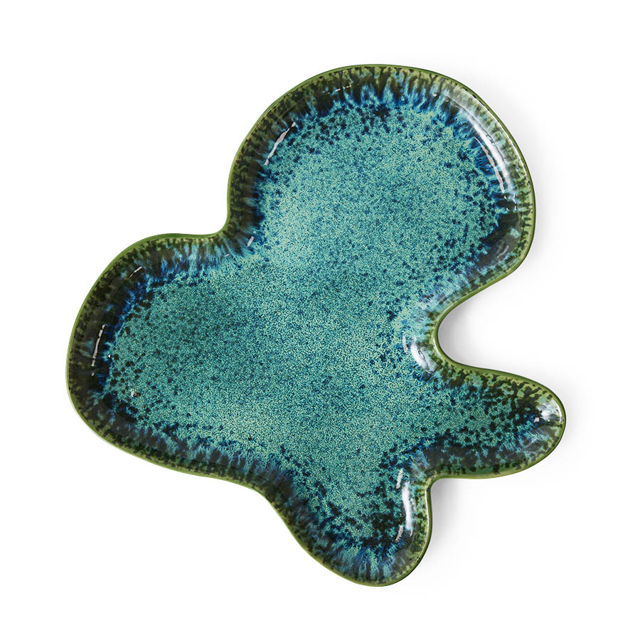 Assiette Shell – teal