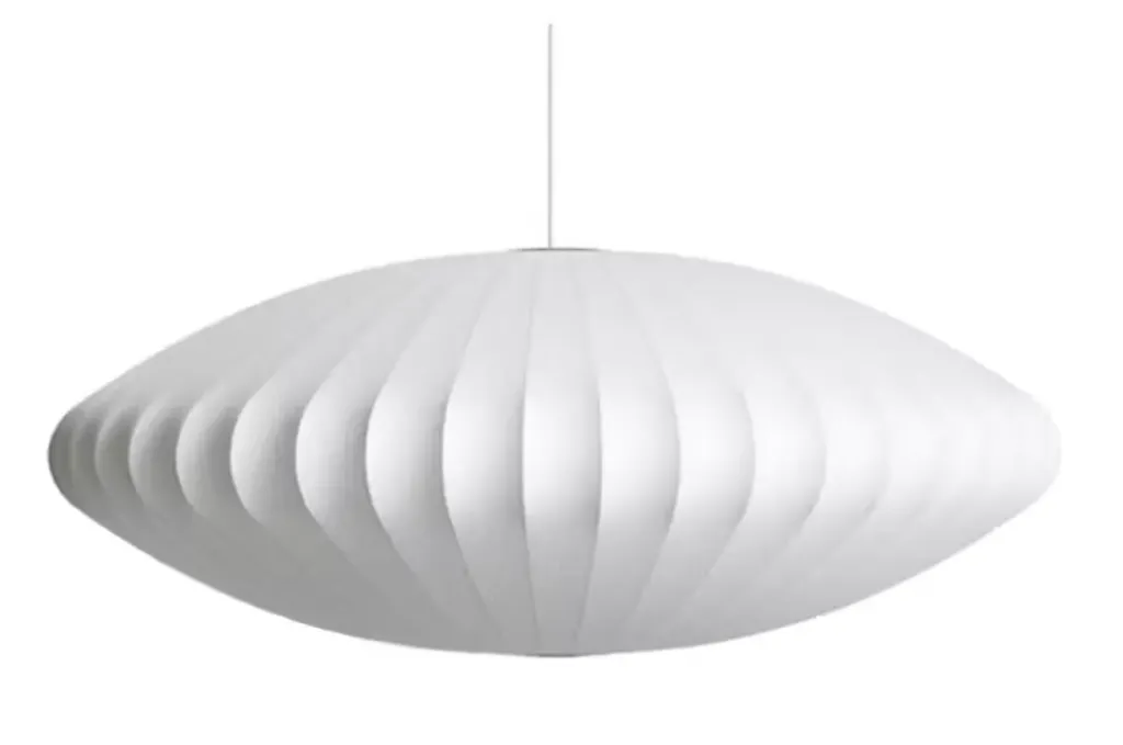[AB102-A603-AB14] Suspension Nelson Saucer Bubble – blanc cassé – Large