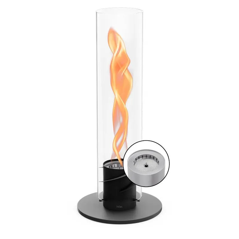Spin 1500 pedestal fireplace black