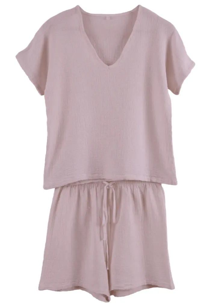 [128750_07_TK] Ens short & t-shirt symi - pétale S/M