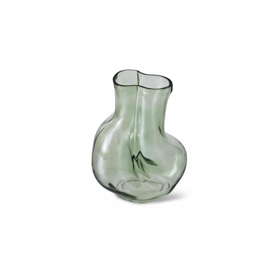 [AVG0005] Vase en verre brillant - olive