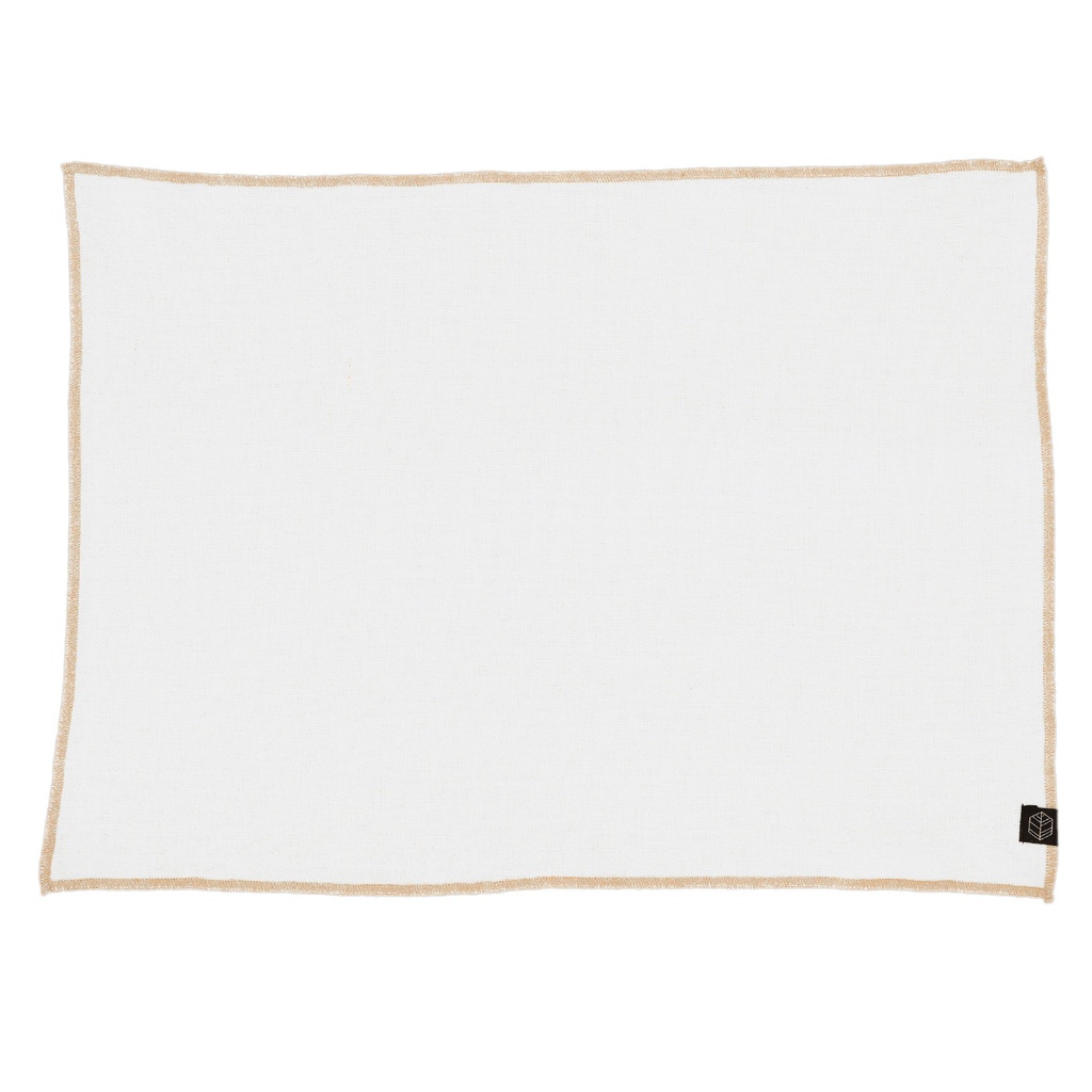 Set de table Haomy corte - blanc