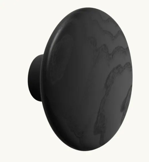 [03092] Patère DOTS wood - noir - Ø13