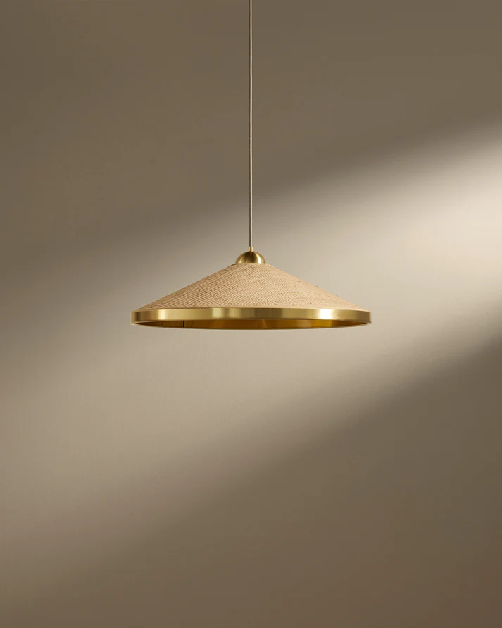 [16SUSSON] Suspension songe - rabanenat/laiton - diam 60cm