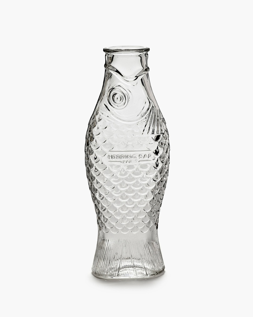 [B0822021] Carafe poisson 1L – transparent – Fish & Fish – 10.6x7.5x29 cm