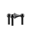 Bougeoir stoff nagel - noir mat