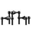 Bougeoirs stoff nagel - noir mat - pack de 3