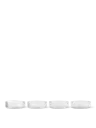 Bols de service Ripple – transparent – lot de 4